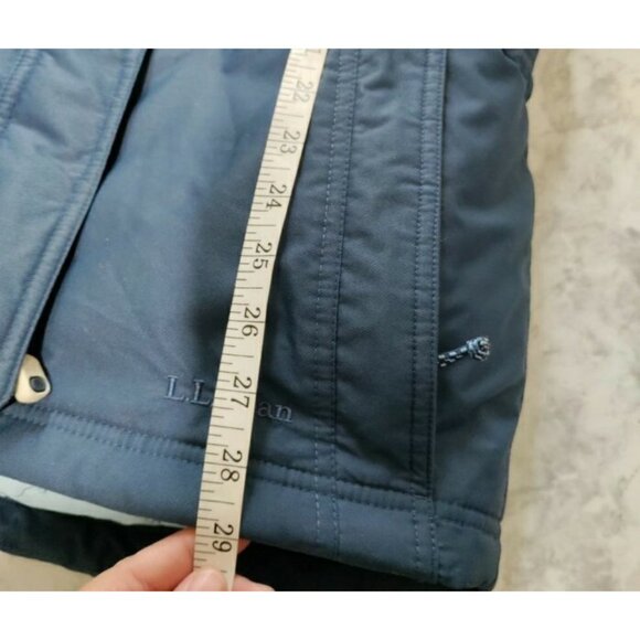 L.L Bean Blue Down Filled Puffer Coat Woman's Size Small - Picture 8 of 8
